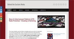 Desktop Screenshot of behindthecurtainsmedia.com